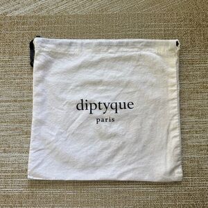Diptyque Paris Gift Bag / Dustbag | White with Black Logo | Authentic